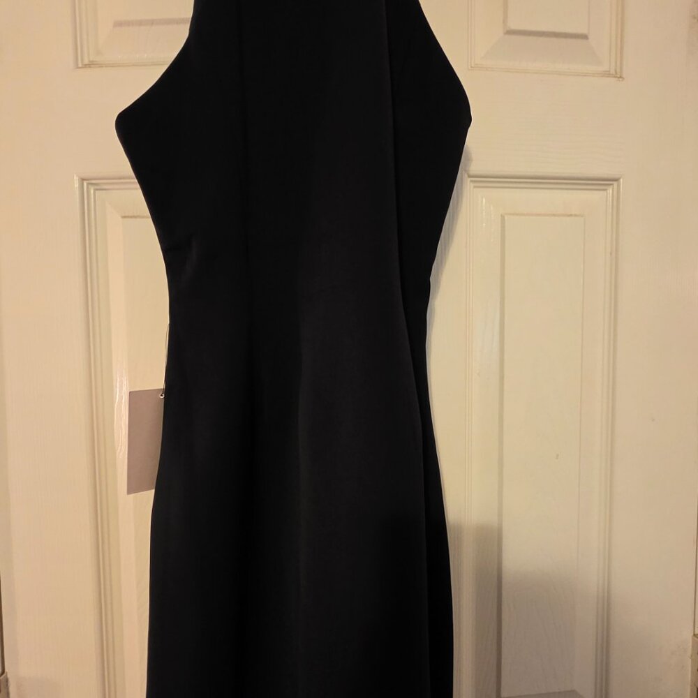 Odd Muse Collar Black Maxi Dress - Picture 4 of 8